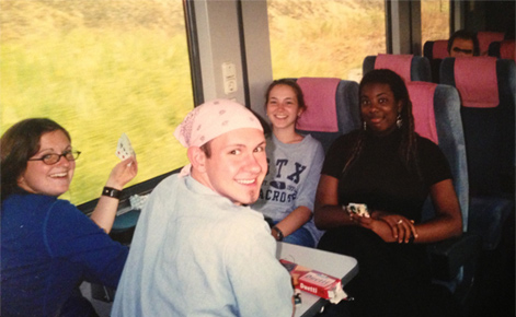 Smiling On The Train The Day After Going To The ER, Summer 2002