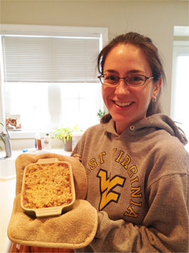 Gluten Free Banana Coconut Crumble, January 5, 2014