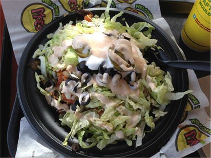 My Moe's Bowl...With Lots Of Stuff In It...(Anyone Remember Elaine And Her Big Salad?)
