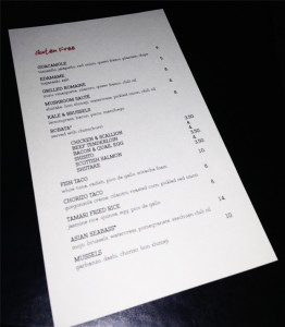 Click To Enlarge Tamari's Gluten Free Menu